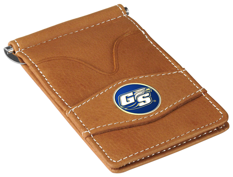 Picture of LinksWalker LW-CO3-GSE-PWALLET-TAN Georgia Southern Eagles-Players Wallet&#44; Tan