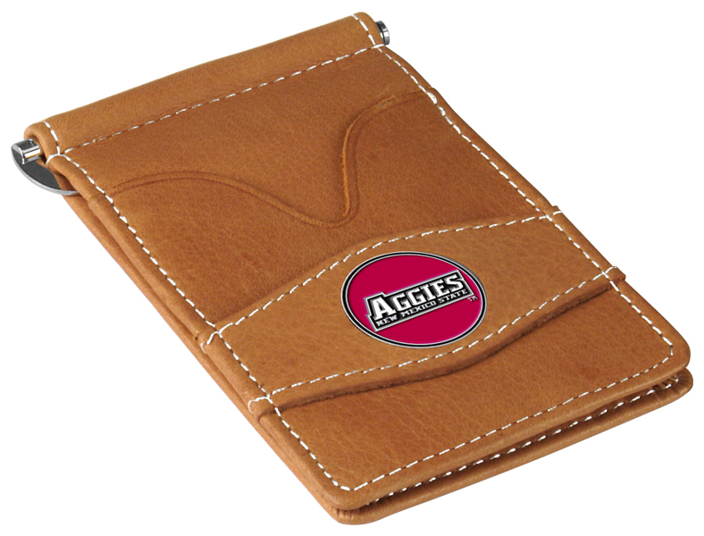 Picture of LinksWalker LW-CO3-NMS-PWALLET-TAN New Mexico State Aggies-Players Wallet&#44; Tan
