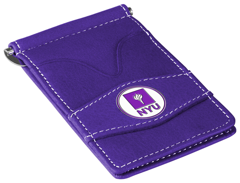 Picture of LinksWalker LW-CO3-NYU-PWALLET-PUR New York University Violets-Players Wallet&#44; Purple