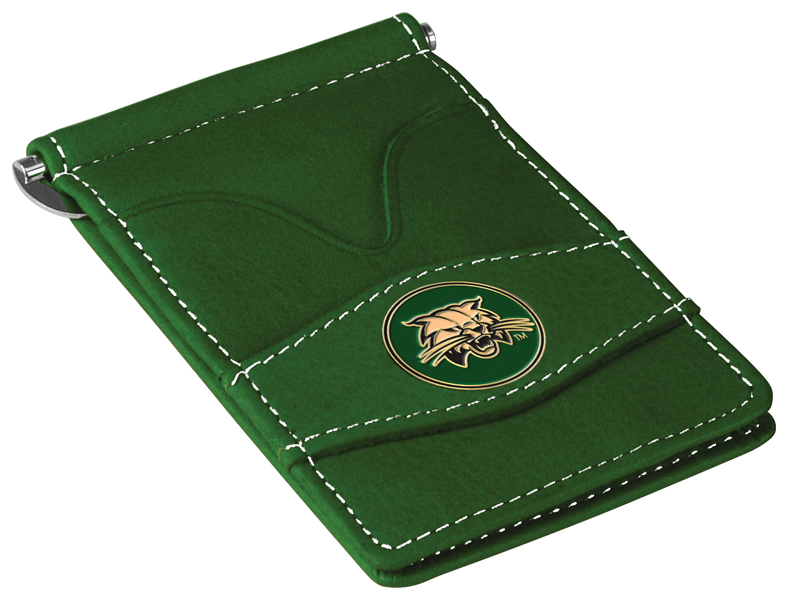 Picture of LinksWalker LW-CO3-OUB-PWALLET-GRN Ohio University Bobcats-Players Wallet&#44; Green