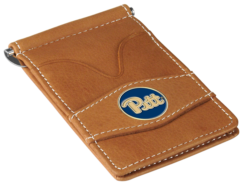 Picture of LinksWalker LW-CO3-PIP-PWALLET-TAN Pittsburgh Panthers-Players Wallet&#44; Tan
