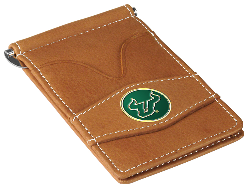 Picture of LinksWalker LW-CO3-SFB-PWALLET-TAN South Florida Bulls-Players Wallet&#44; Tan