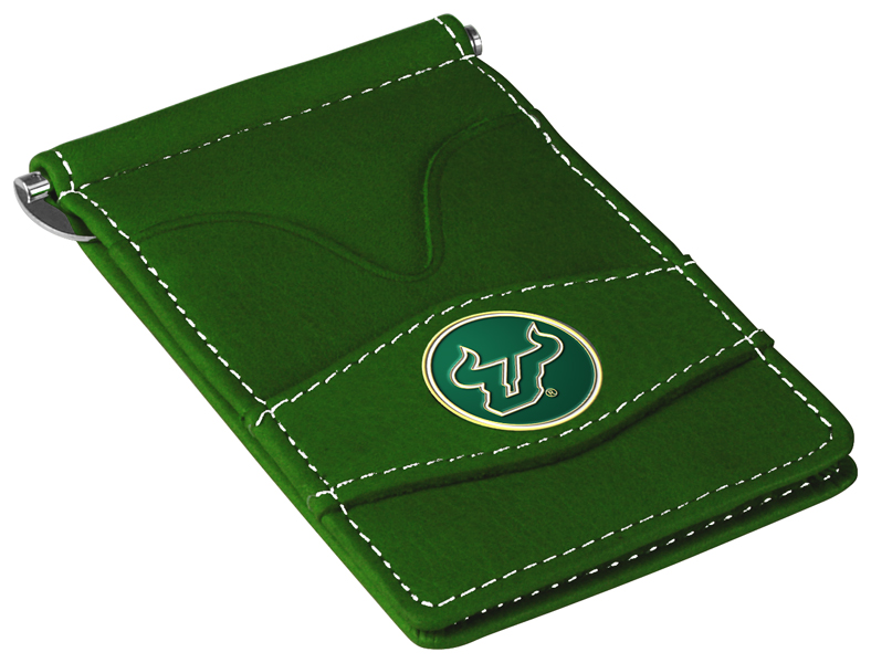 Picture of LinksWalker LW-CO3-SFB-PWALLET-GRN South Florida Bulls-Players Wallet&#44; Green