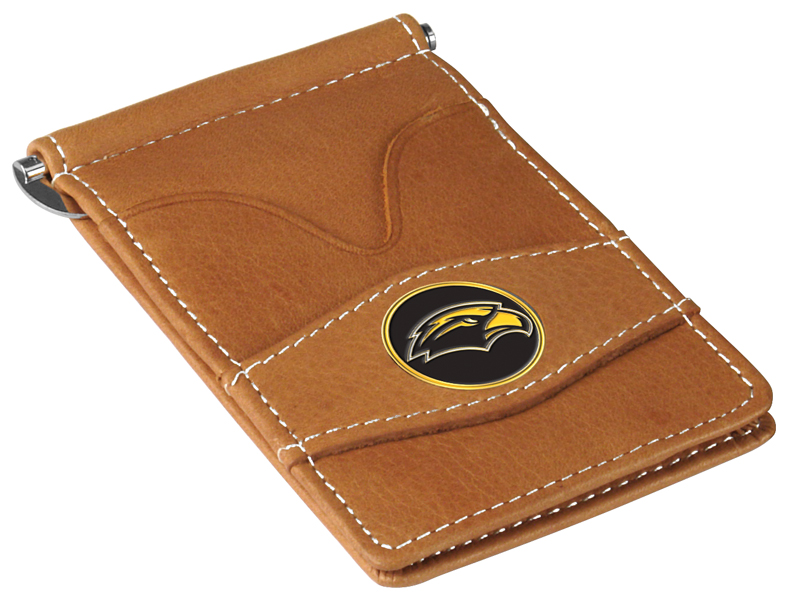 Picture of LinksWalker LW-CO3-SME-PWALLET-TAN Southern Mississippi Eagles-Players Wallet&#44; Tan