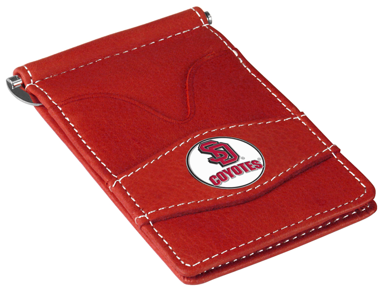 Picture of LinksWalker LW-CO3-SDC-PWALLET-RED South Dakota Coyotes-Players Wallet - Red