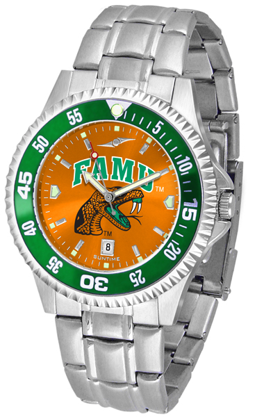 Picture of Florida A&M Rattlers NCAA Anochrome  Competitor  Mens Watch (Color Bezel)