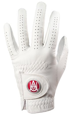 Picture of LinksWalker LW-CO3-AAM-GLOVE-S Alabama A&M Bulldogs-Golf Glove - Small