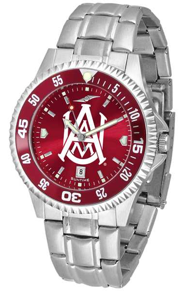 Picture of Suntime ST-CO3-AAM-COMPM-AC Alabama A&M Bulldogs-Competitor Steel AnoChrome - Color Bezel Watch
