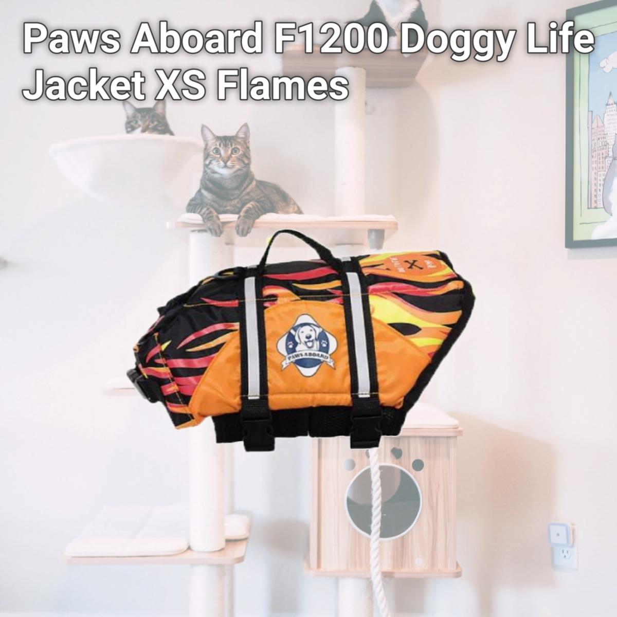 Picture of Paws Aboard F1200 Doggy Life Jacket XS Flames