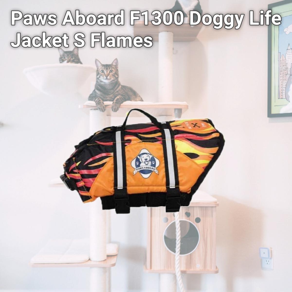 Picture of Paws Aboard F1300 Doggy Life Jacket S Flames