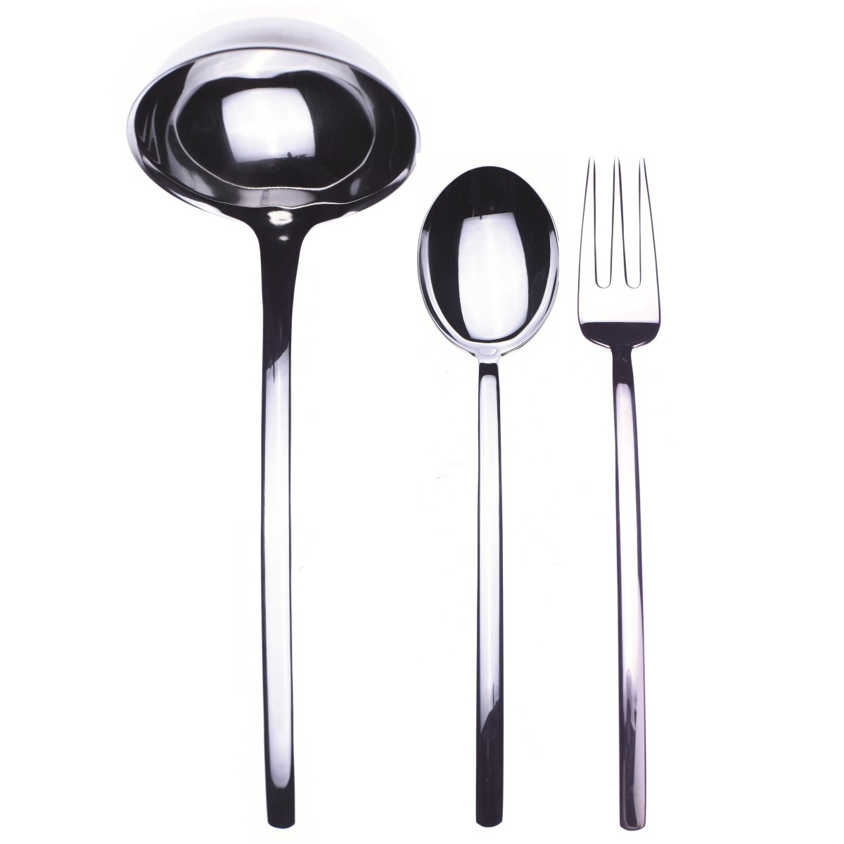 Picture of Mepra 104422003 Serving Set Fork Spoon & Ladle - Due - 3 Piece