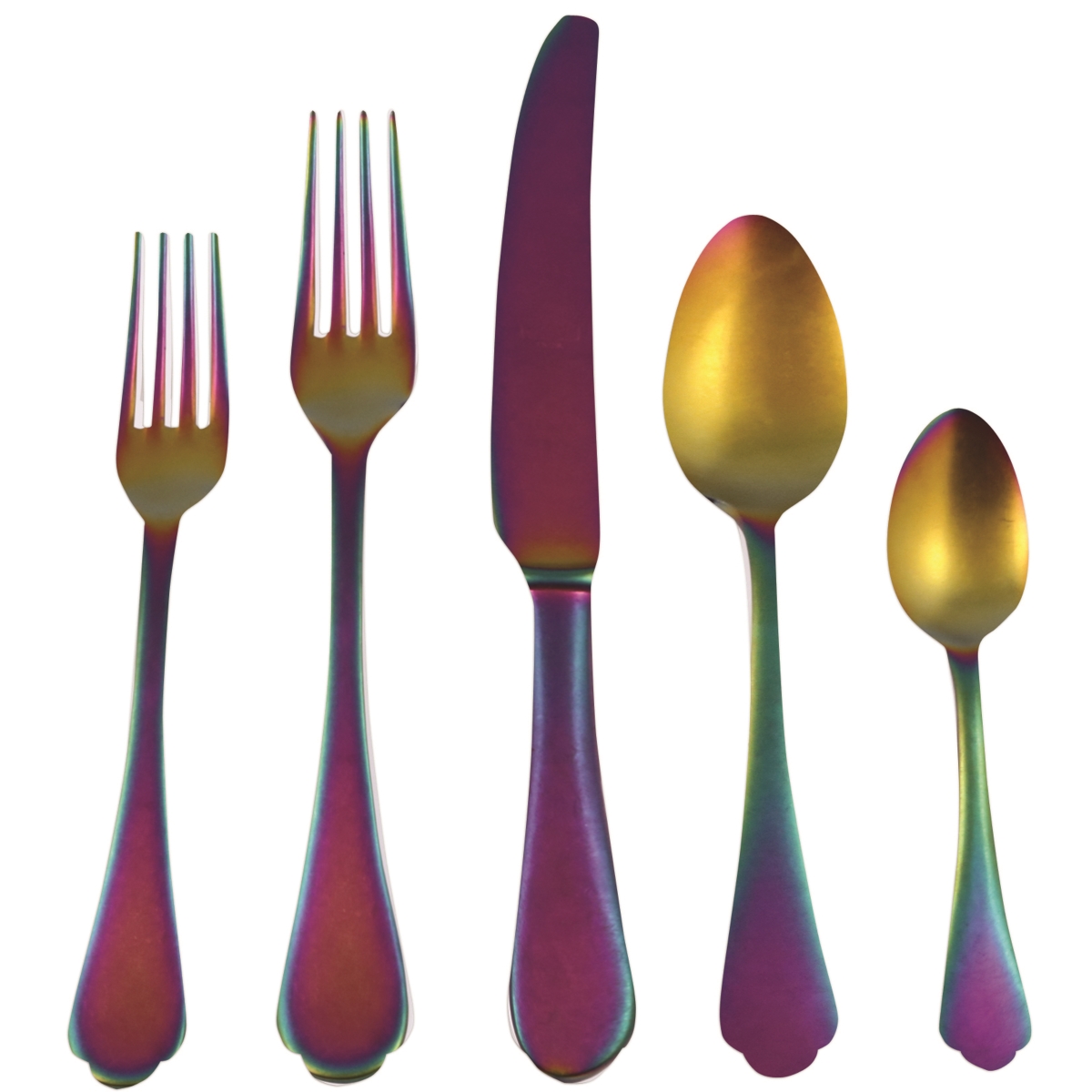 Picture of Mepra 106422020PA Dolce Vita Pewter Cutlery Set, Rainbow - 20 Piece