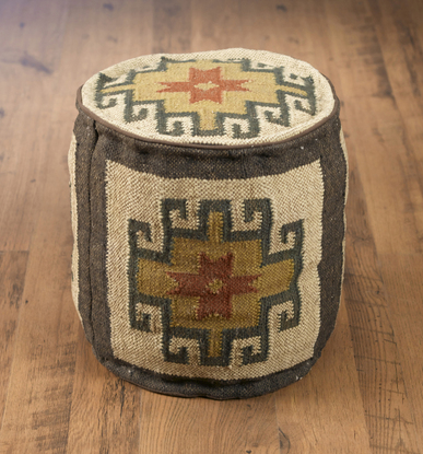 Picture of AA Importing 48842 Round Kilim Pouf