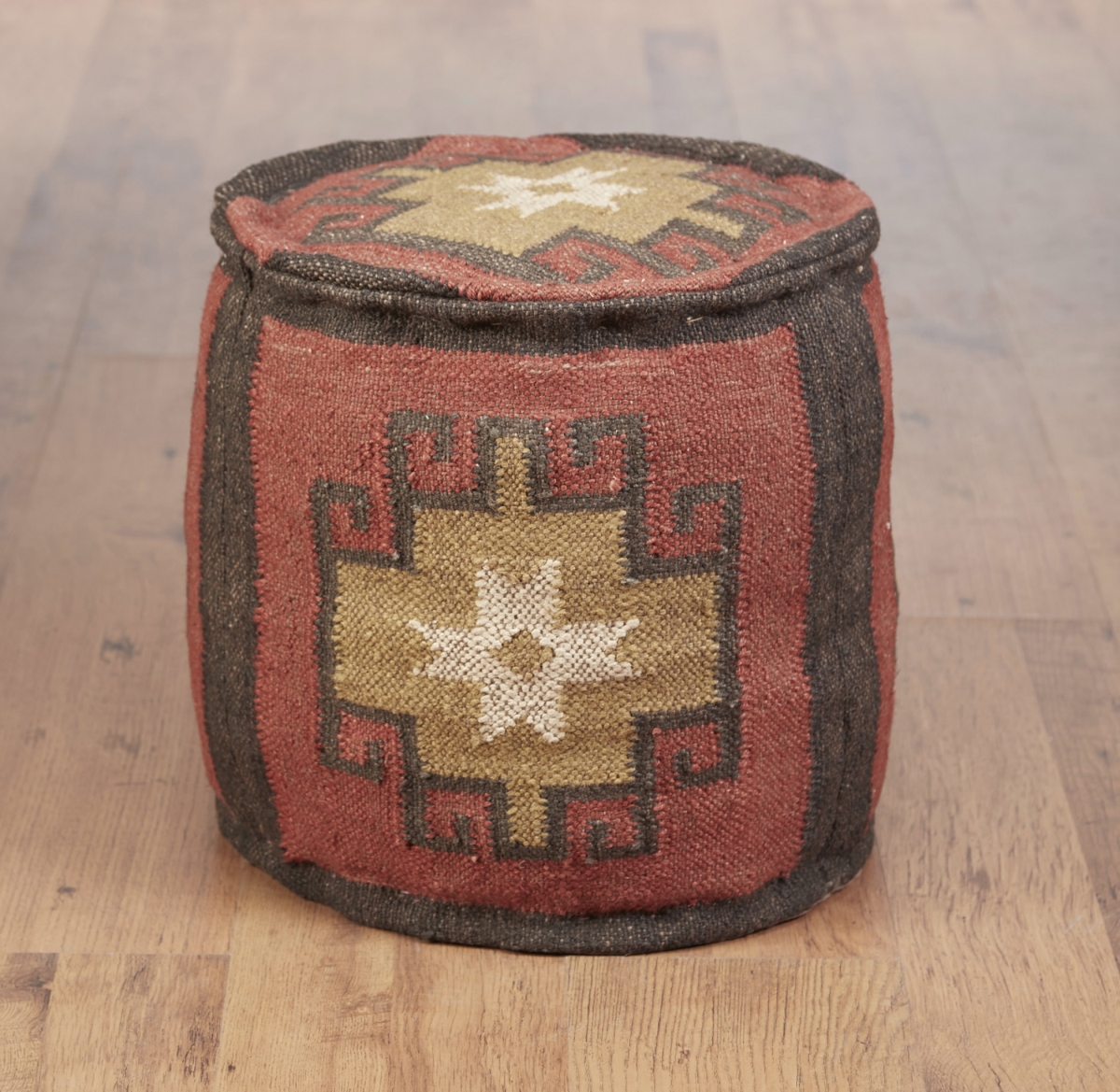 Picture of AA Importing 48843 Round Kilim Pouf