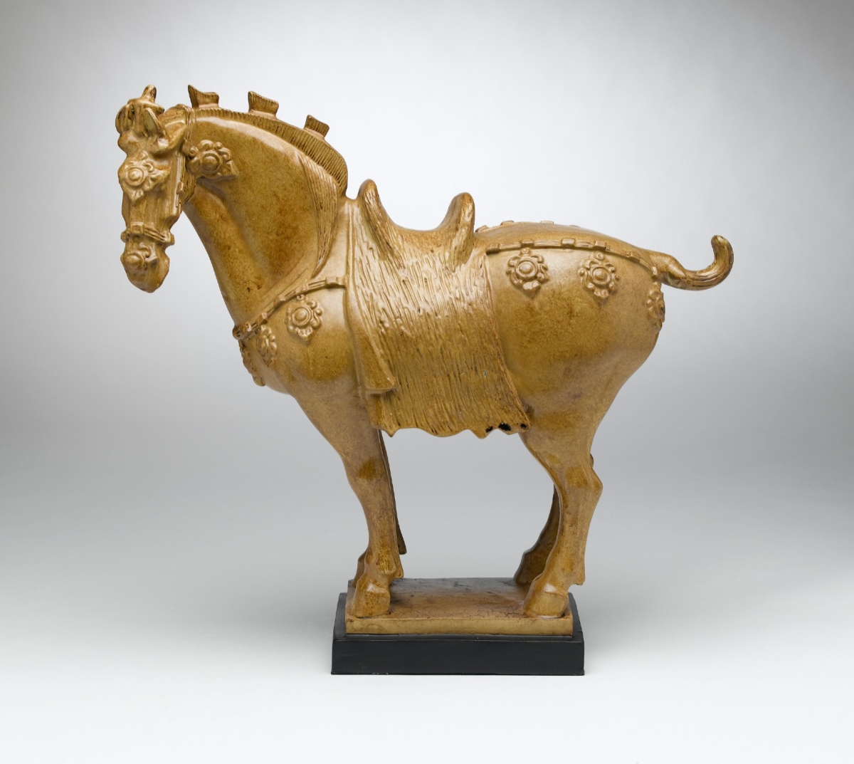 Picture of AA Importing 66098 Tang Horse Figure, Mustard