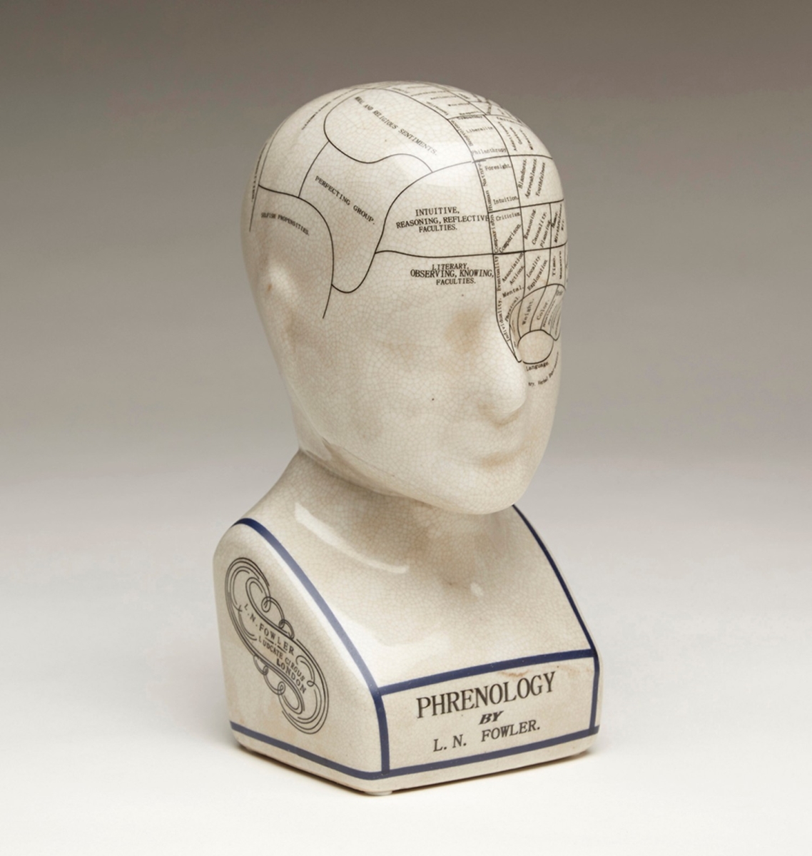 Picture of AA Importing 59898 Crackle Phrenology Head Figurine
