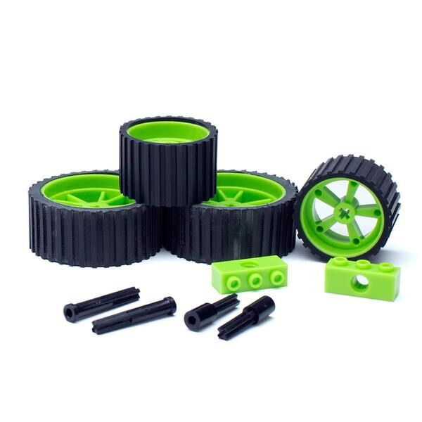 Picture of Meeper Bot 220 2.0 - Wheel Pack&#44; Neon Green