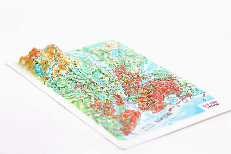 Picture of TestPlay 3371 New York City Raised Relief Map, Rubberized Foam Backing - Souvenir Size