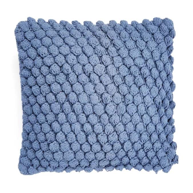 Picture of Aanny Designs PFBO002 Orbit Hand Crocheted Throw Pillow, Blue