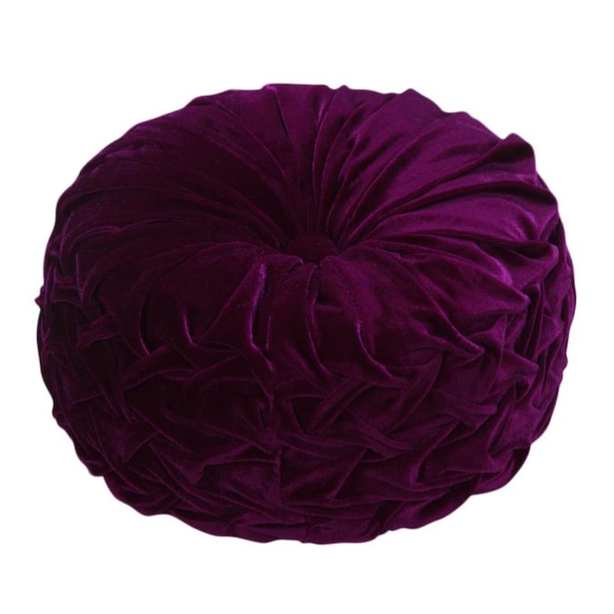 Picture of Aanny Designs TFP007 Taylor Tufted Button Pillow, Violet Purple