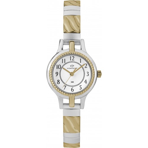 Picture of Timex CC3D82400 Ladies Two-Tone Stainless Steel&#44; Navy Watch