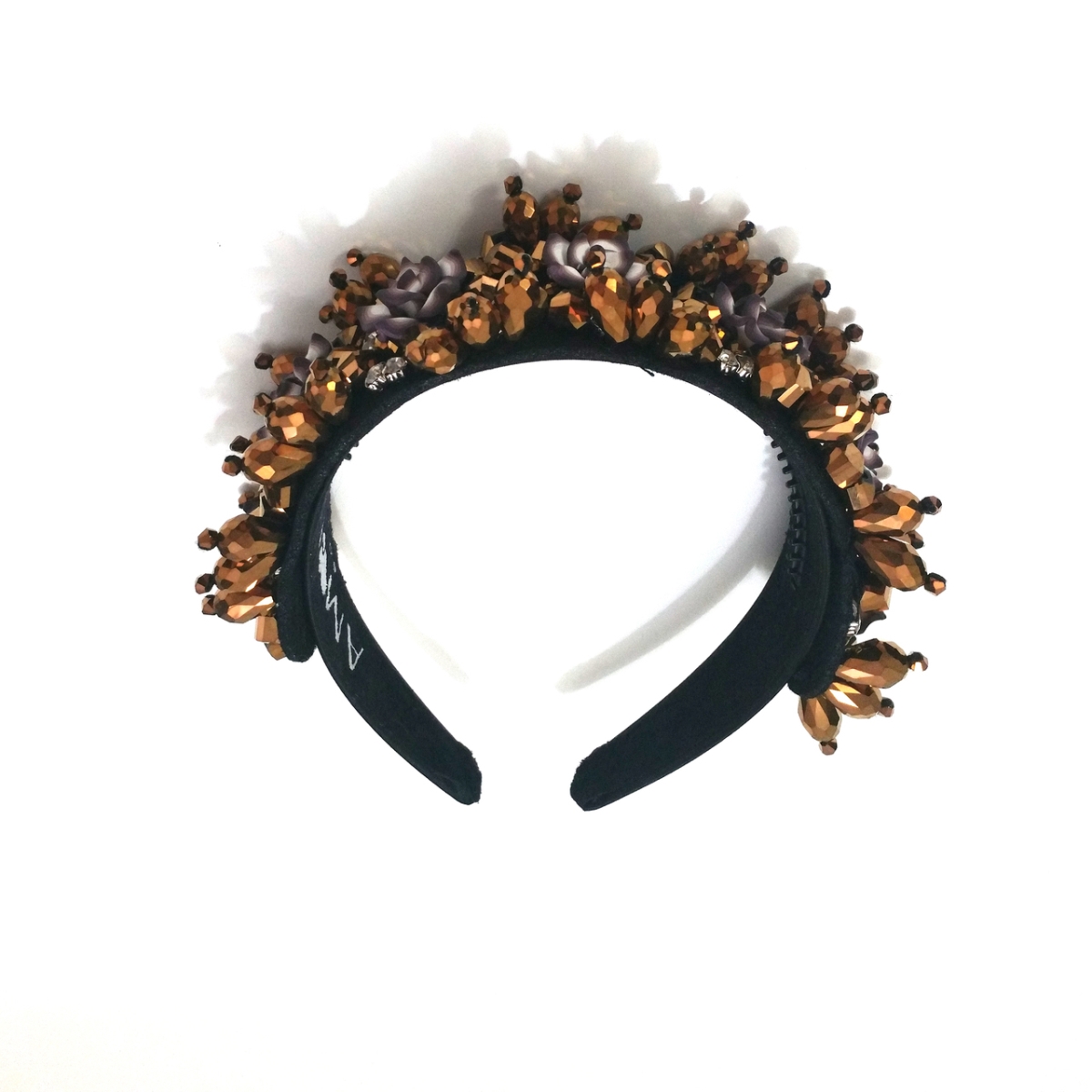 Picture of Amour Bows gemheadbro Gem Headband - Brown