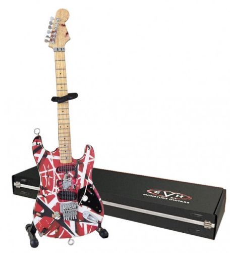 Picture of Axe Heaven EVH-001 Eddie Van Halen Miniature Replica Guitar - Red&#44; White & Black