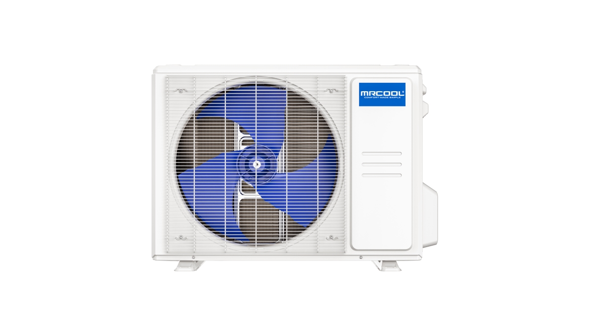 MRCOOL A09HPC115DO Advantage 5th Gen Single-Zone Condenser with 9000 BTU Capacity, 115 Volts, Heat Pump and Gold Fin Condenser in White (Indoor Unit Required to Operate)