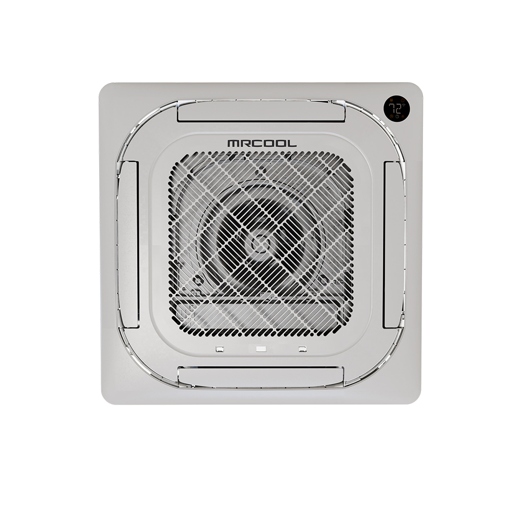 MRCOOL CASSETTE12HP230CPO Olympus Ceiling Cassette Indoor Unit with 12000 BTU Capacity, Heat Pump, and 230 Volts in White (Outdoor Unit Required to Operate)