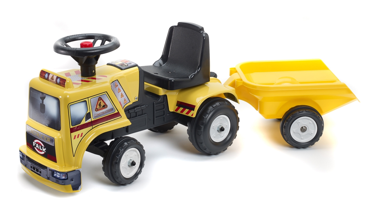 Picture of Falk FA1017B Baby Constructor Truck & Trailer&#44; Yellow - Age 1 Plus Year