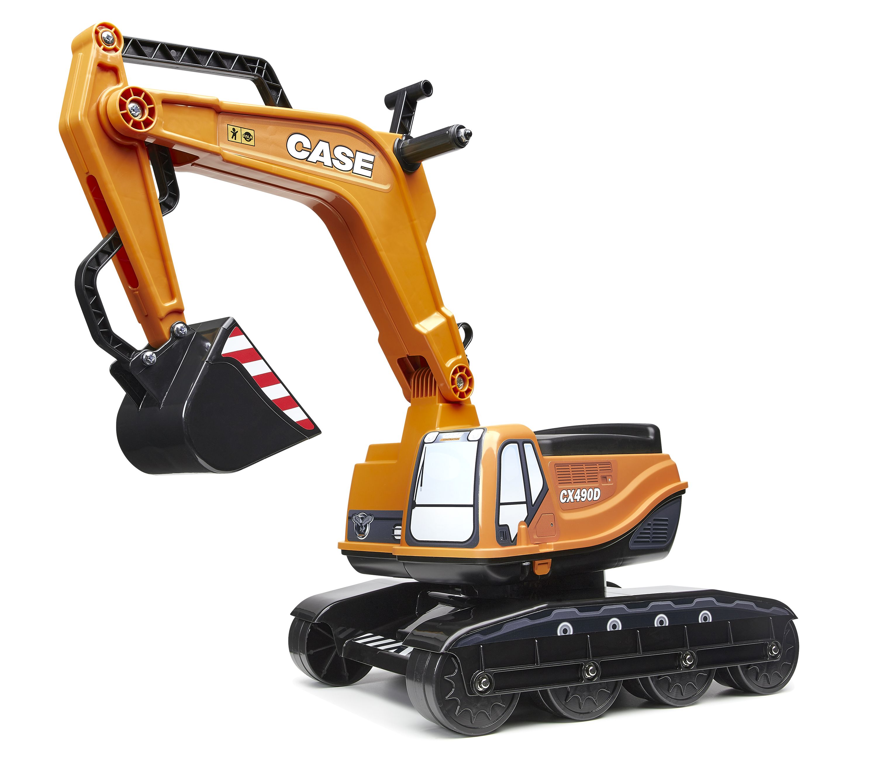 Picture of Falk FA127 Case CE Excavator with Opening seat Push-Along & Ride-on +3 years 