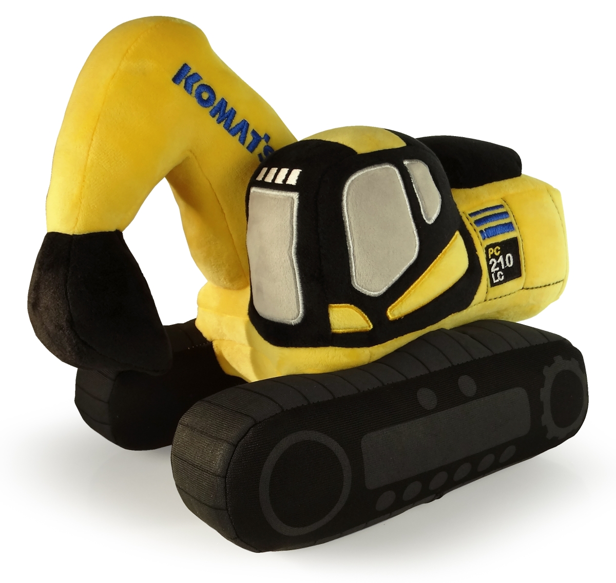 11 in. Komatsu PC210 Excavator Soft Plush, Yellow