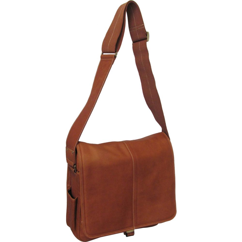 Picture of Amerileather 1833-4 Legacy Leather Teddy Shoulder Bag&#44; Dark Brown