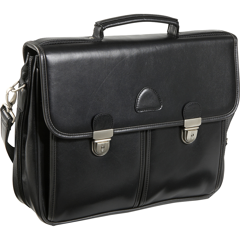 Picture of Amerileather 2439-0 World Class Leather Executive Briefcase, Black
