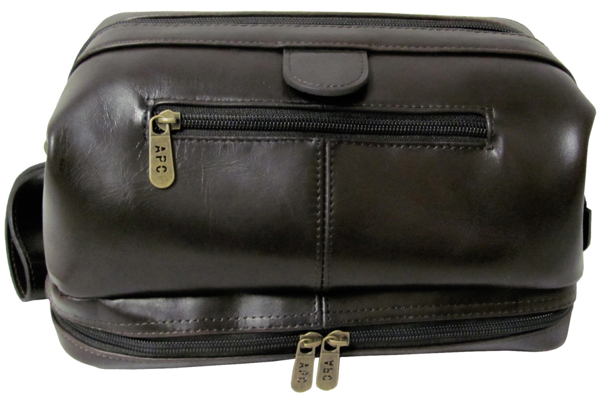 Picture of Amerileather 26-0 Amerileather Leather Toiletry Bag&#44; Black