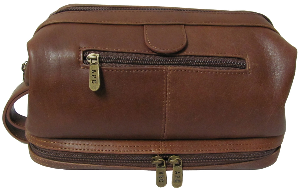 Picture of Amerileather 26-2 Amerileather Leather Toiletry Bag&#44; Brown