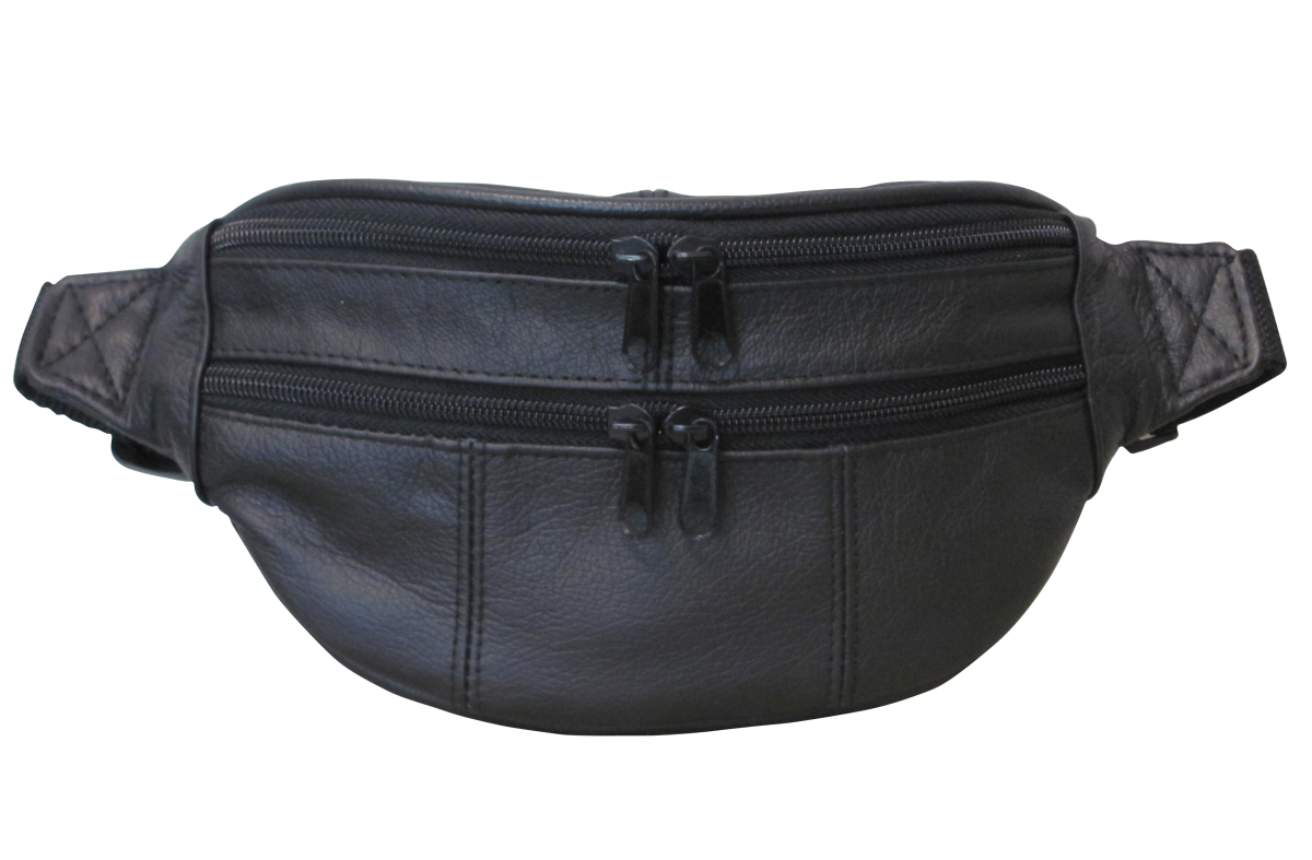 Picture of Amerileather 7310-0 Assorted Leather Fanny Packs&#44; Black