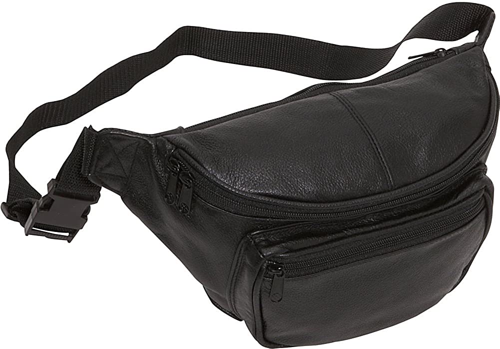 Picture of Amerileather 7330-0 Amerileather Large Waist Pouch&#44; Black