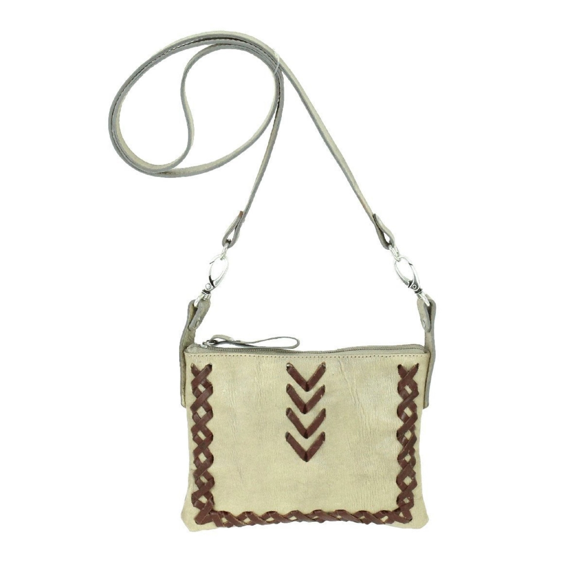 Picture of American West 5452884 Wood River Trail Rider Crossbody & Hip Bag&#44; Sand