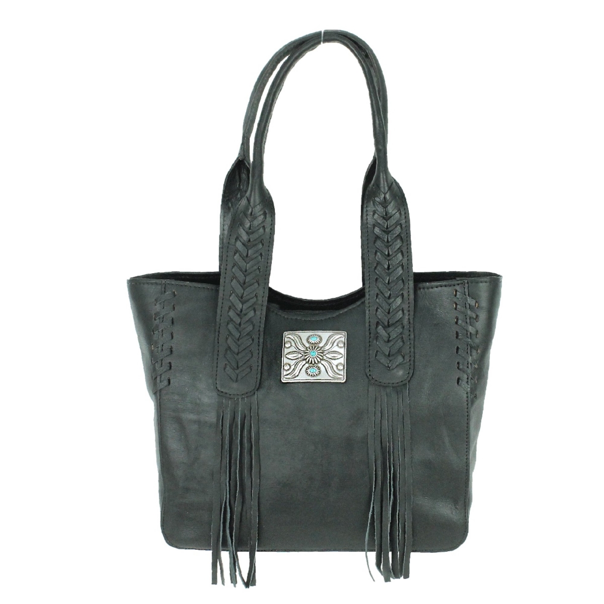 Picture of American West 5920915S Mohave Canyon Small Zip Top Tote Bag&#44; Black
