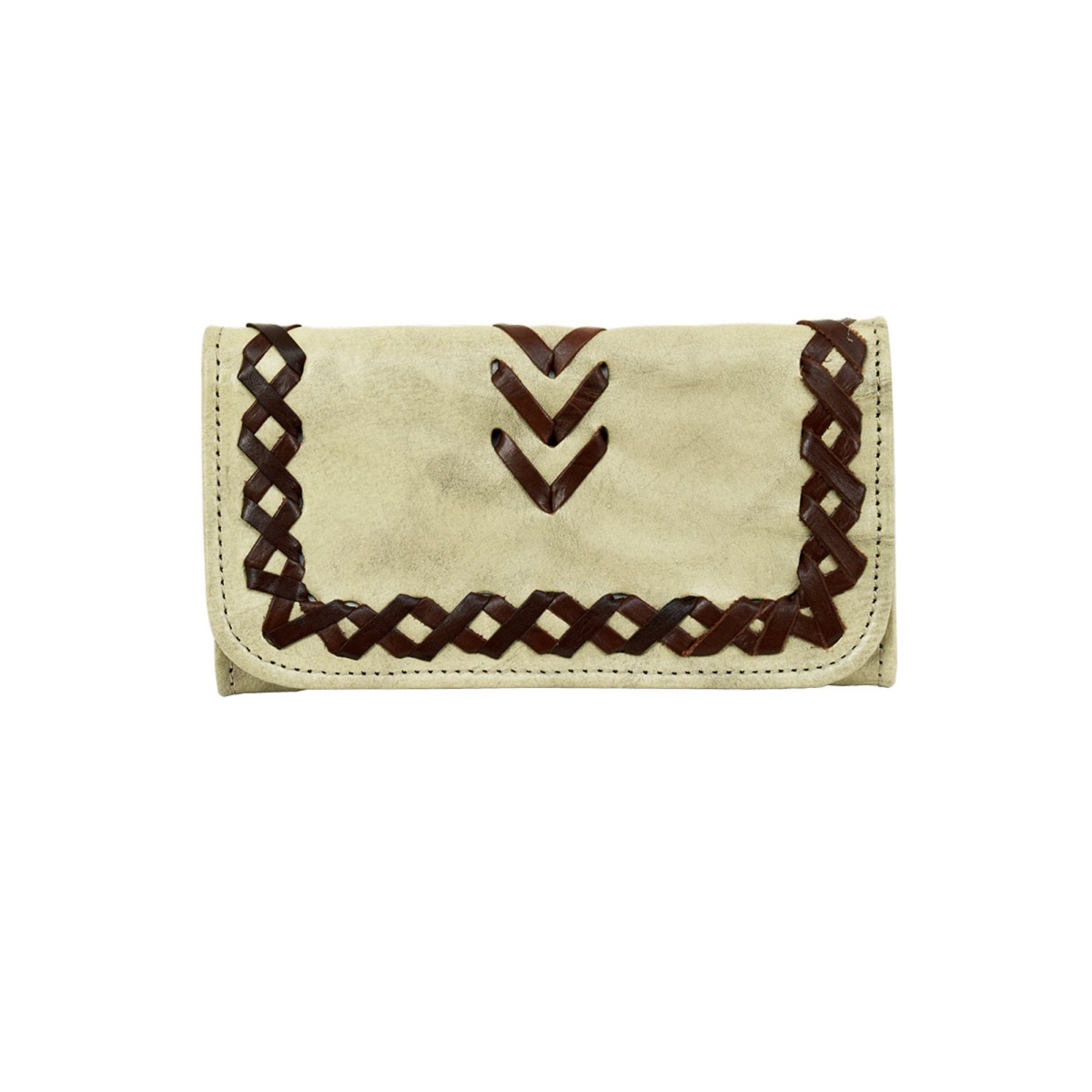 Picture of American West 5452282 Wood River Tri-Fold Wallet&#44; Sand