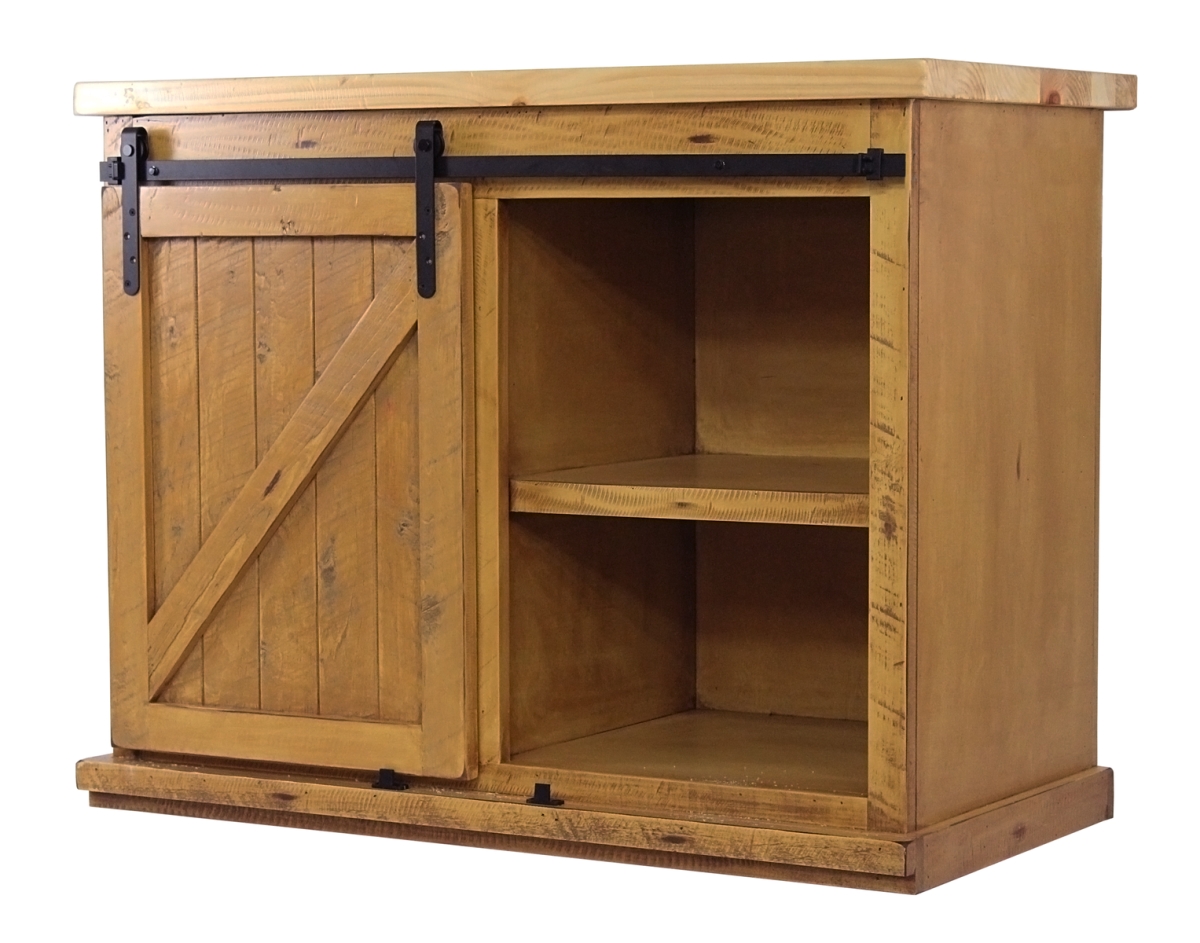 Rustic Winsome Kitchen Island with Pine Top, Light Blue