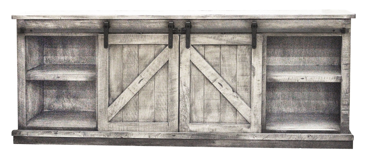 82 in. Rustic Provincial TV Stand, Rustic Dela Verria
