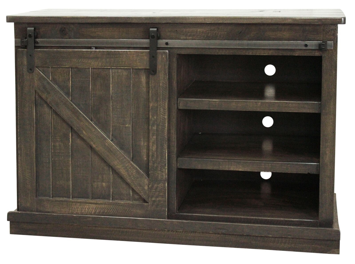 47 in. Rustic Quaint TV Stand, Rustic Driftwood