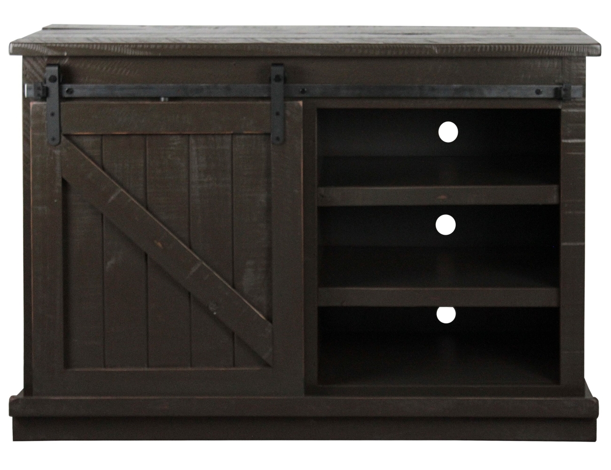 33847RGY 47 in. Rustic Quaint TV Stand, Rustic Grey