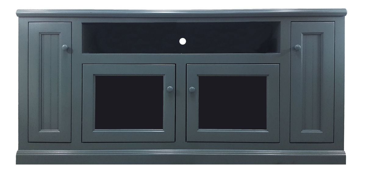 66 in. Poplar TV Stand, Chocolate Mousse