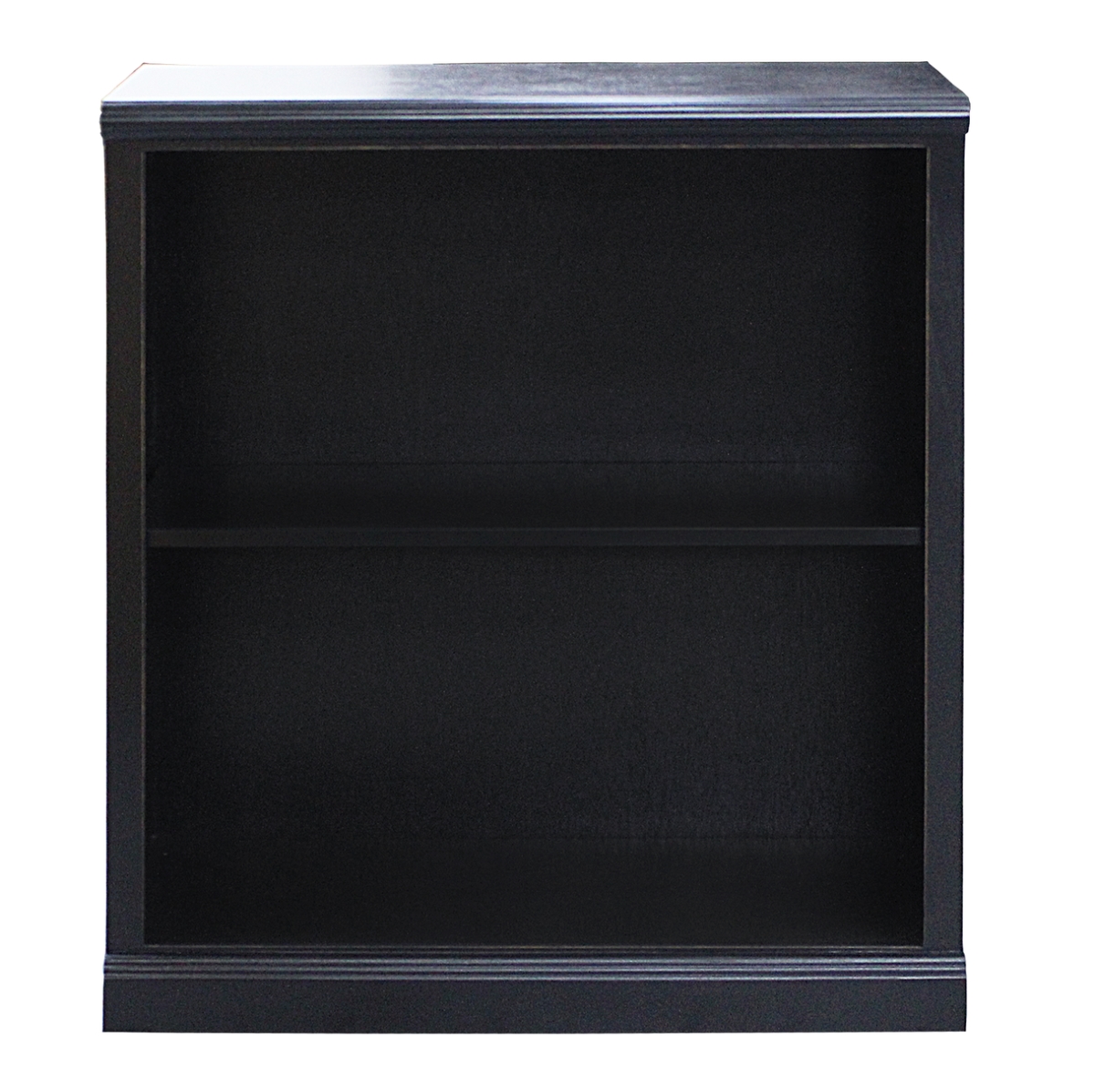 36 in. Poplar Open Bookcase with Plain Base, European Ash