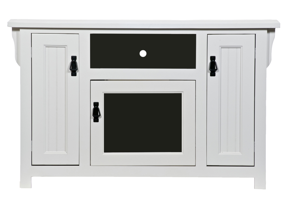 49 in. Poplar TV Stand, Bright White