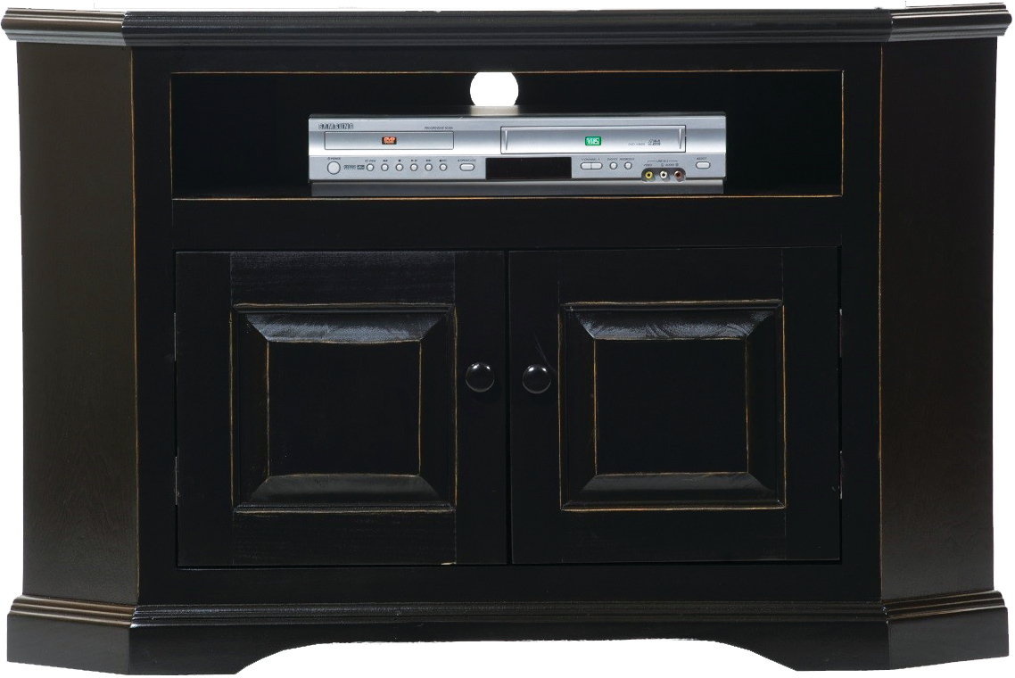 41 in. Poplar Corner TV Cart, Greystone