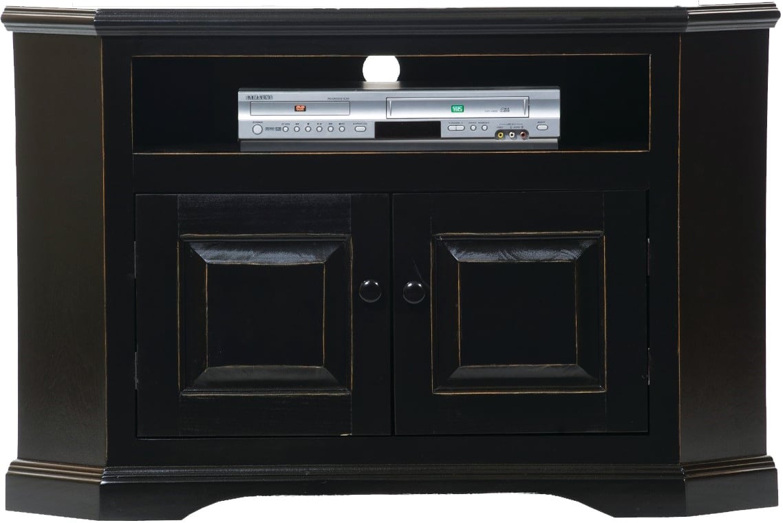 41 in. Poplar Corner TV Cart, Havana Gold